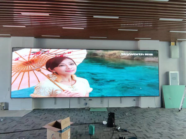 成都市P1.53led小间距屏安装案例